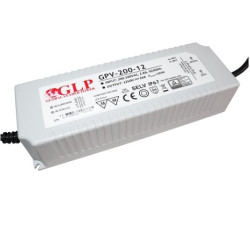 Zasilacz 12V 16A 200W IP67 LED GPV-200-12 GLP