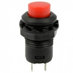 Przycisk stabilny stały SPST NO czerwony 12mm 3A samoblokujący