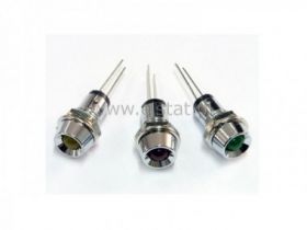 LED 3mm czerwona diff w obud. metal.duża