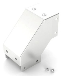 Pokrywa zewnętrzna do koryt kablowych Stal nierdzewna 304 Zatyczka wygięta na zewnątrz pod kątem 90 50 x 50mm RS PRO