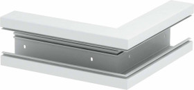 Narożnik zewnętrzny bezhalogenowy, RAL9010 OBO Bettermann, 6114220, czysty biały, (S x G) 130 mm x 70 mm