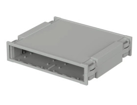 ABS enclosure kit, (L x W x H) 307.35 x 256.9 x 65.2 mm, light gray (RAL 7035), IP40, 68626090.MT2