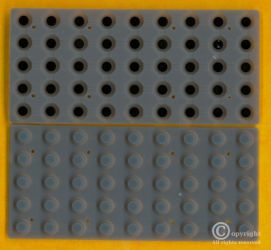 GUMKI DO PILOTÓW - KLAWIATURA SZARA 45 PRZYCISKÓW