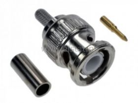 Wtyk BNC zaciskany RG174, prosty