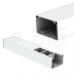 Kanał parapetowy dwuścienny PK 90x55 HF HD bezhalogenowy KOPOS do instalacji modułów 45x45mm Mediabox