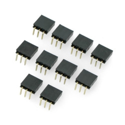 Gniazdo kątowe 1x3pin raster 2,54mm - 10szt.