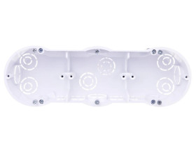 Puszka podtynkowa potrójna 60mm regips biała PKw-3 13.73