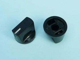 GAŁKA CZARNA 19mm/6mm h=14mm