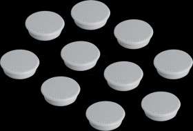 HM30 12 Magnets, 32 mm, grey, 10 pieces