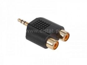 Jack 3,5 WT stereo 2xGN RCA złote