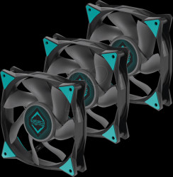 ICEGALE12-C3A Iceberg Thermal IceGALE case fan, black, 120 mm, pack of 3