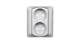 Sistena Life Plakietka Gniazda Podwójnego Metalic 771332