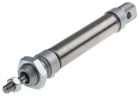 Siłownik pneumatyczny z tłoczyskiem skok: 40mm RS PRO Ø 16mm dwustronnego działania Action Bufor M5