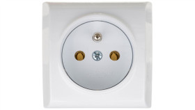 Bis Gniazdo Pojedyncze Z/U Białe Gn-1Bz/00