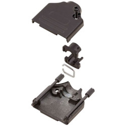 MH 6560-0815-01 D-SUB Housing 9 Pins Metal 180&#xB0; Black 1pc