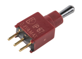 Przełącznik Wł.-wył.-wł. SPDT RS PRO Płytka drukowana długość przełącznika 6.1mm