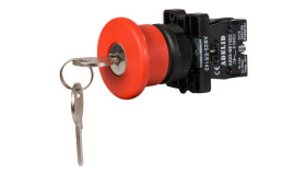 Przycisk Sterowniczy Bezpieczeństwa Grzybek Z Kluczkiem Gb2-Es142