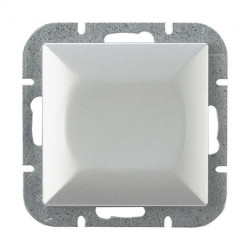 Łącznik p/t schodowy Pearl, 10A, 250V, WP-5P, srebrny,OR-OE-7702/G