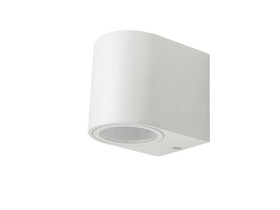 VT-7651 Kinkiet SLEEK GU10 kształt: okrągły obudowa: biała, IP44 7540 V-TAC