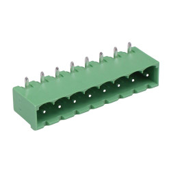 8-Way 5.00mm Horizontal PCB Header Closed Ends 15A 300V