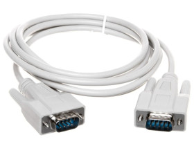 Kabel połączeniowy RS232 1:1 Typ DSUB9/DSUB9, M/M beżowy 2m AK-610107-020-E