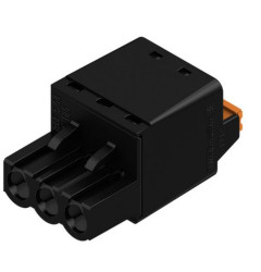 Wtykowy blok zaciskowy 3 -pinowe raster 5.08mm Montaż na kablu Żeński Weidmüller