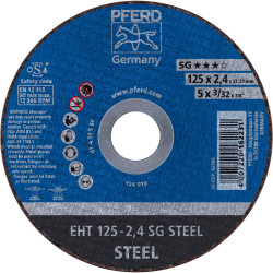 PFERD 61321222 SG steel Cutting Disc 125mm high performance 25pcs