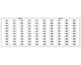 Ramka z oznacznikami 1x 301-400 209-611 /5szt./