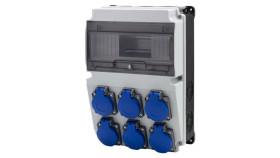 Rozdzielnica Lago 10M Bicolor - Gniazda 6X230v /10 Modułów/
