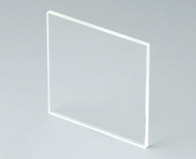 Front plate, acrylic glass, (W x H) 43.6 x 43.6 mm, transparent, B6112331