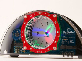 Bulbdial Clock Kit - LED desk&amp;mantle shadow clock soldering kit