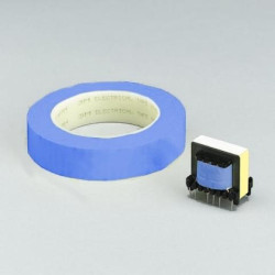 TAŚMA POLIESTROWA 15mm Z KLEJEM NIEB.