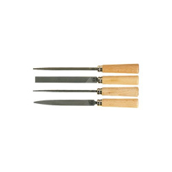 Zestaw pilników dla inżynierów Płaski, Okrągły, Trójkątny Pilnik ślusarski dł: 160mm CK typ: Drugie cięcie