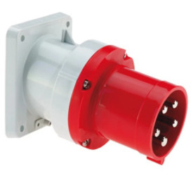 Wtyczka odbiornikowa tablicowa TE skośna 63A 4p 400V 6h IP44 2775