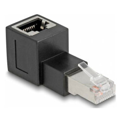 Delock 87861 Networks Adapter CAT 6A [1x RJ45 plug - 1x RJ45 socket] Black