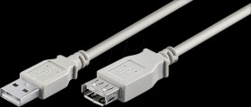 K5248.1,8 USB2.0 extension, A connector to A socket,1.8 m
