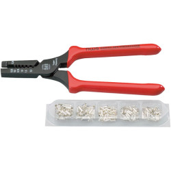 NWS 143-TS Crimping Pliers 160mm &amp; End Sleeve Set