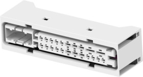 Socket, unequipped, 32 pole, straight, 2 rows, white, 2-1534180-1