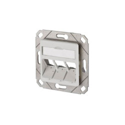 Metz Connect 130B20D31102KE Network outlet Flush mount 3 ports Pure white