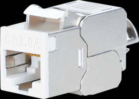 791304 Keystone module RJ45, Cat.6a, STP, slimline, white