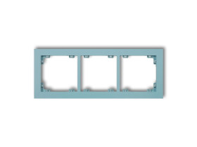 DECO Ramka 3 potrójna uniwersalna z tworzywa DECO Pastel Matt lazurowy 48DR-3 KARLIK
