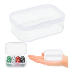Mini Pudełeczko Plastikowe - 55x40x20mm - Organizer Zamykany Na Drobiazgi