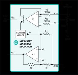 MAX4372 UCSP/SOT23, Micropower, Voltage-Output, High-Side, Current-Sense Amplifier