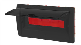 Rozdzielnica Podtynkowa 18 Modułowa Czarna Czrm-Pt-18M