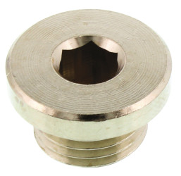 Zaślepka rdzoodporna, seria: 0919, Mosiądz, G 1/4