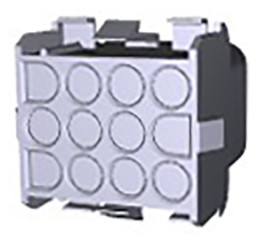 Obudowa złącza 12-pinowe 3-rzędowe raster: 6.35mm TE Connectivity Żeński Montaż na kablu Universal MATE-N-LOK Universal