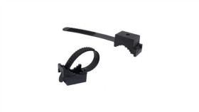 Uchwyt Kablowy Przykręcany Z Opaską Czarny Up-30/50 Uv Opak: 50Szt.