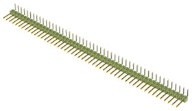 Złącze szpilkowe 50-pinowe raster: 2.54mm -rzędowe TE Connectivity Przewlekany 3.0A