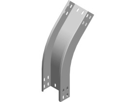 Łuk zewnętrzny 45st LZZMC200H50 grubość blachy 2,0mm 351720 BAKS