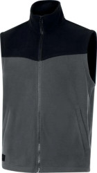 Ciepła kamizelka- polar poliester, kolor Ciemnoszary-czarny, rozmiar: 3XL, GILLIGR3X